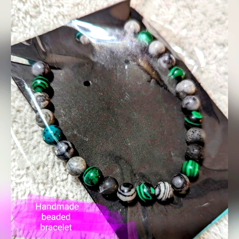 Earth Envy, Lava rock, Brand new in original packaging, handmade bracelet